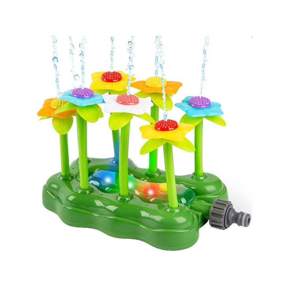 Water sprinkler illuminated Flowers fountain toy for the garden ZA4972