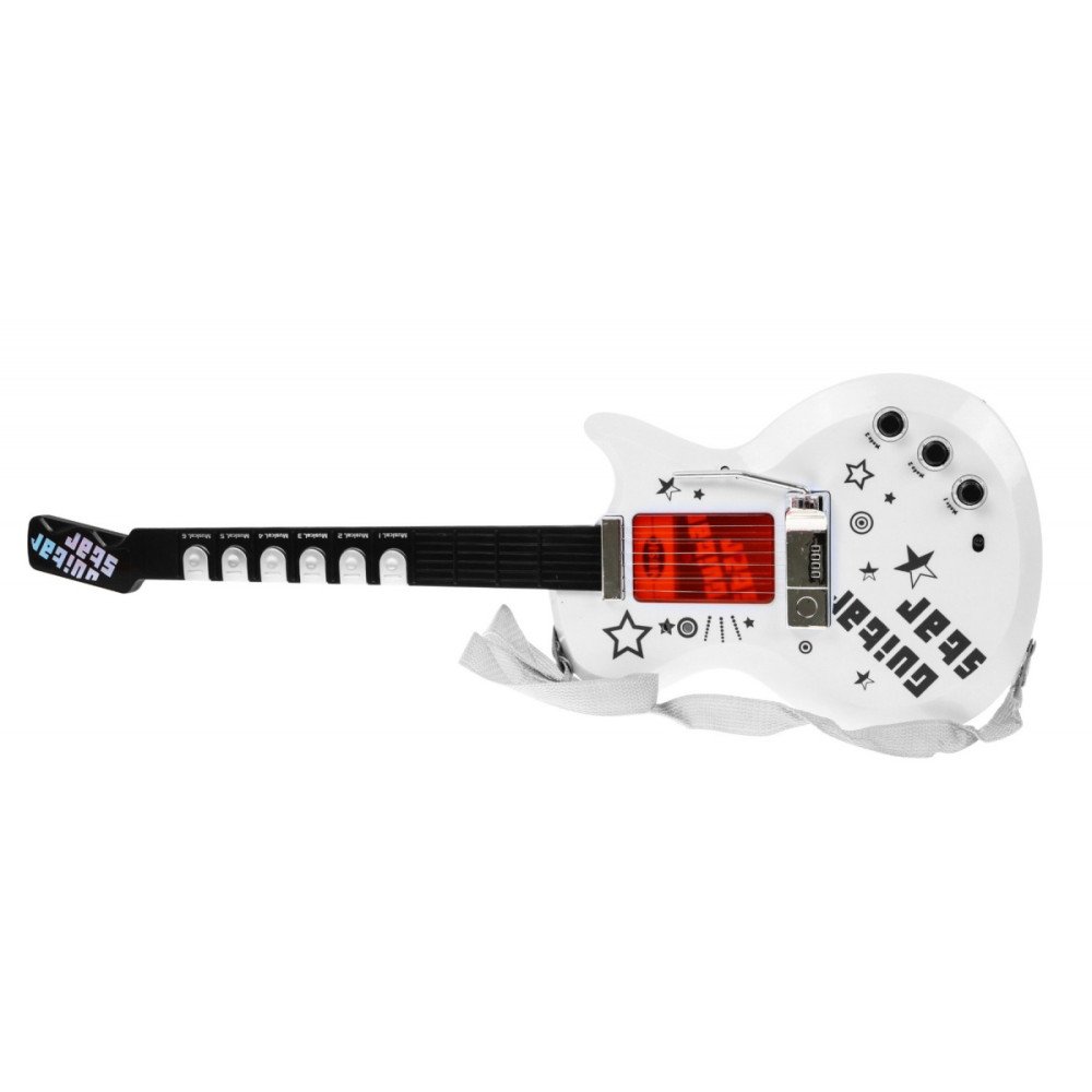 Gitara elektryczna + Mikrofon dla dzieci 6+ Instrument muzyczny Dźwięki + Światła