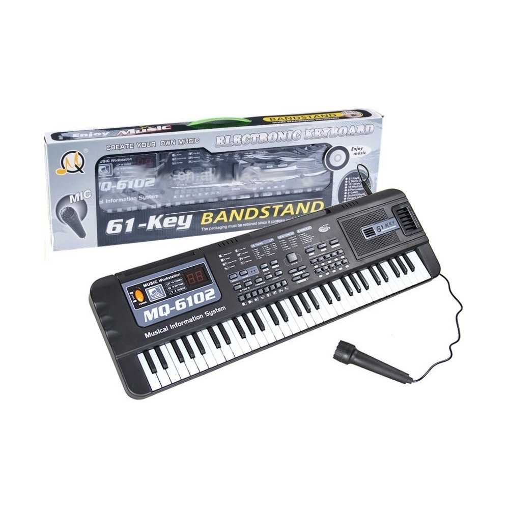 Keyboard MQ-6102 61 Klawiszy Mikrofon Do Nauki