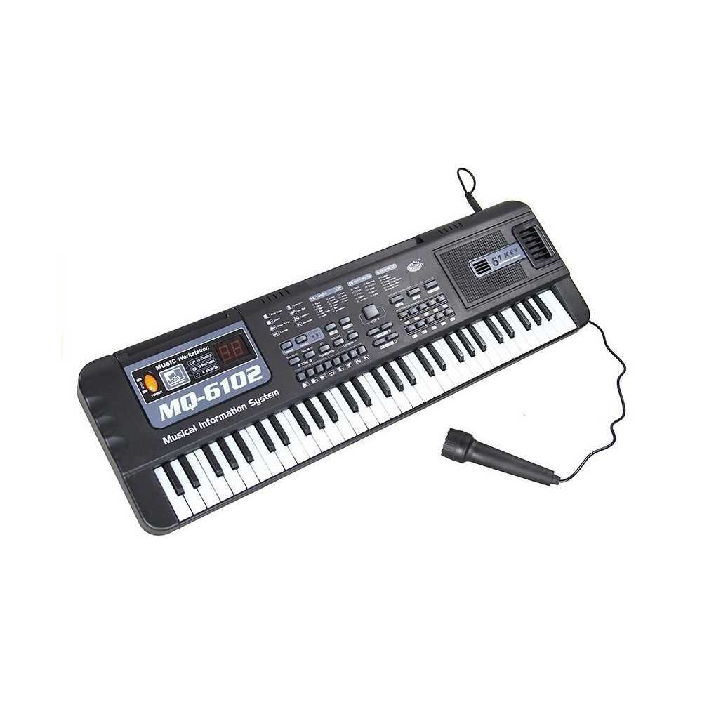 Keyboard MQ-6102 61 Klawiszy Mikrofon Do Nauki