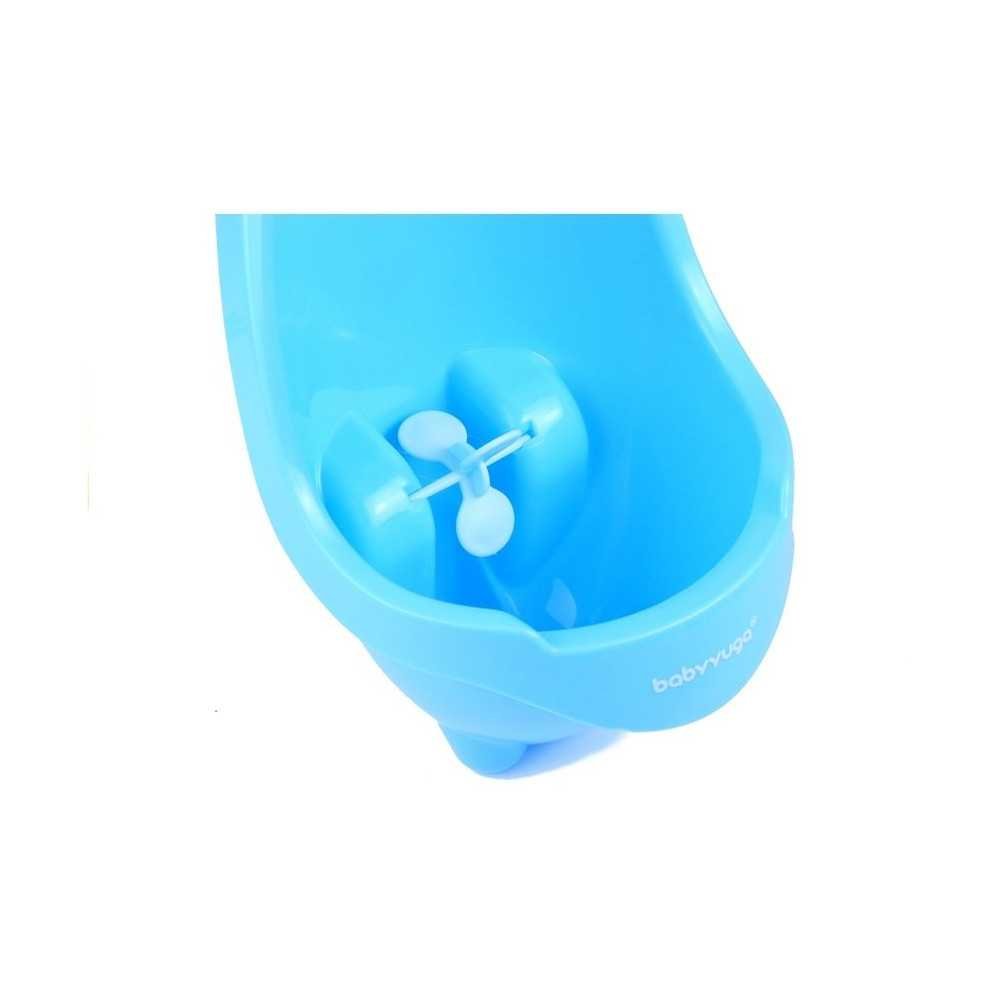 Mini Urinal For Boys Frog Suction Pads Light Blue