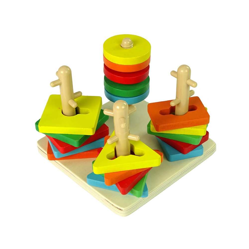 Wooden blocks Educational Hand Puzzle Shape Sorter