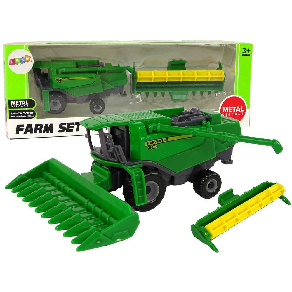 Farm Vehicle Combine with Seeder Green Yellow