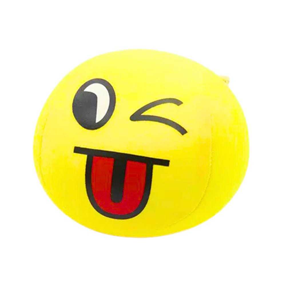 Soft Ball Smiley Emoji Ball Yellow 9cm