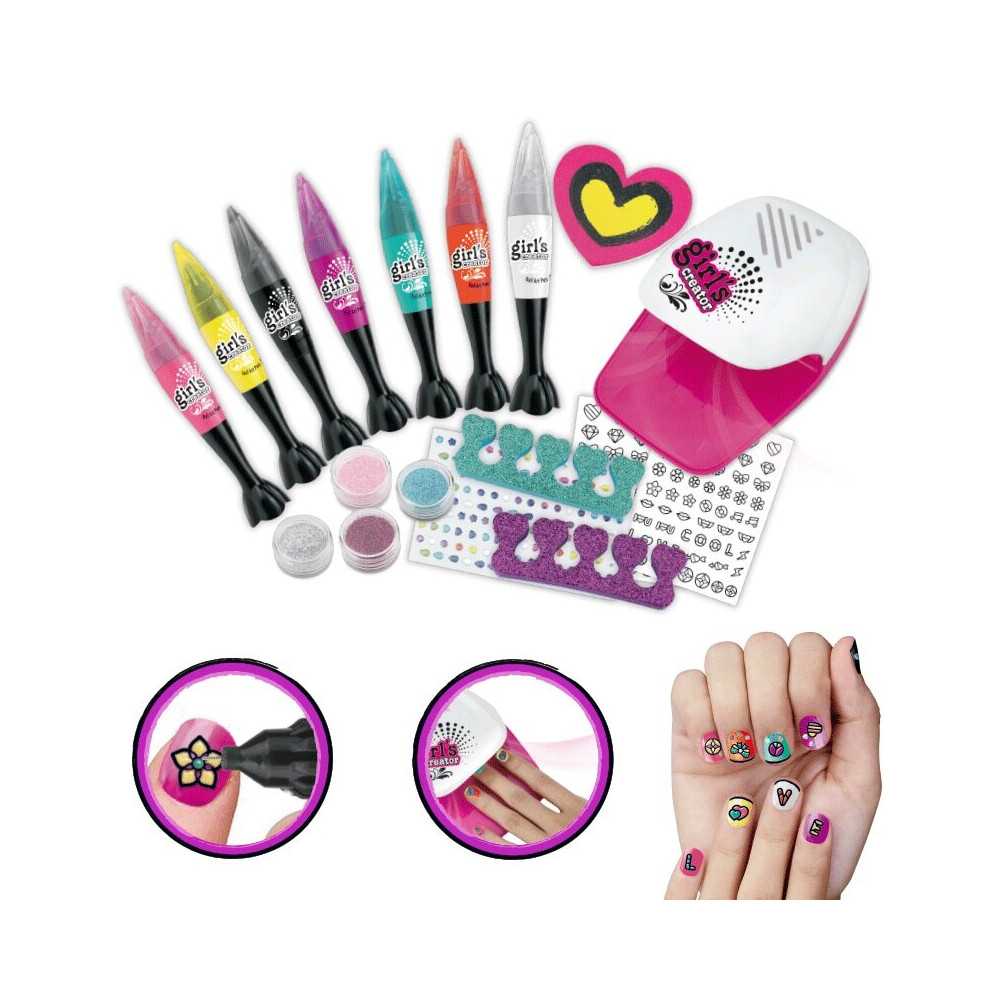 Large Nail Art Set Glitter Markers