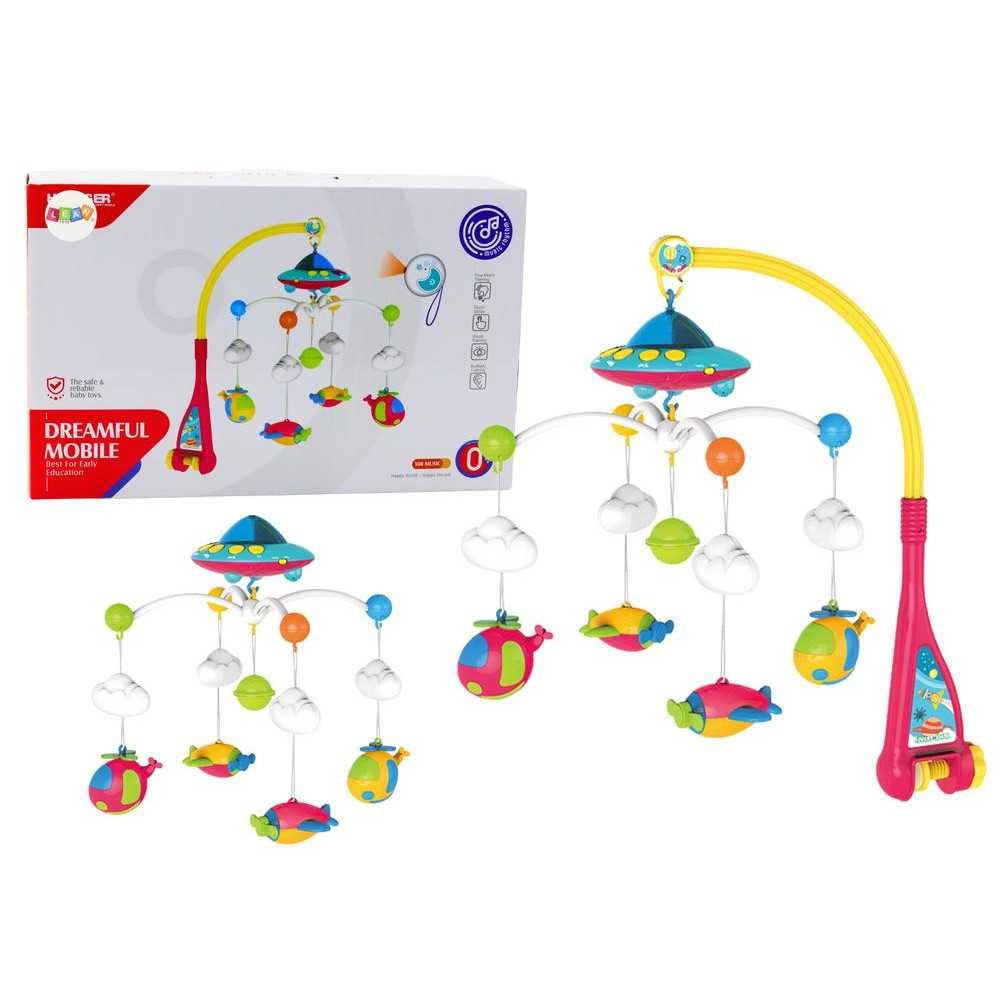 Crib Carousel for Baby Ufo Planes Projector 108 Melodies