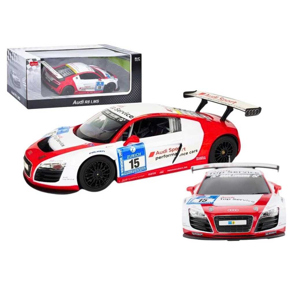 Nuotoliniu būdu valdomas sportinis R/C 1:24 AUDI R8 LMS, White-Žaislai, Auto ir transporto žaislai, Valdomos radijo bangomis-e-v