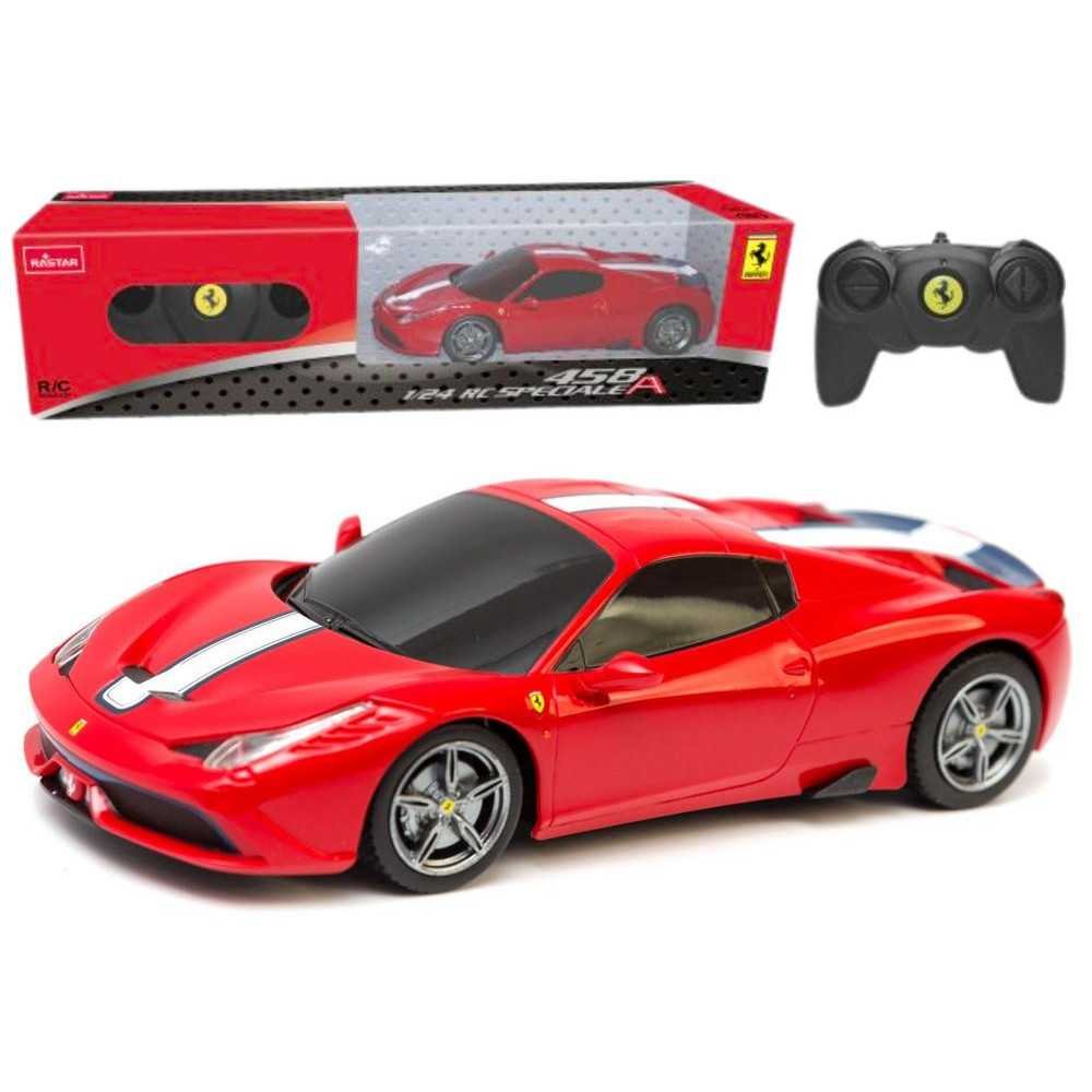 Nuotoliniu būdu valdomas RC sportinis automobilis 1:24 Ferrari 458 Speciale, Red-Žaislai, Auto ir transporto žaislai, Valdomos r