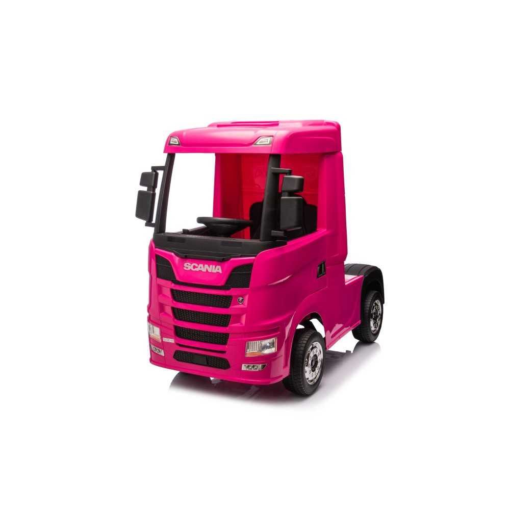 Elektromobilis Scania 500R HL698, 4x4, Pink-Elektromobiliai vaikams, Sunkvežimiai-e-vaikas