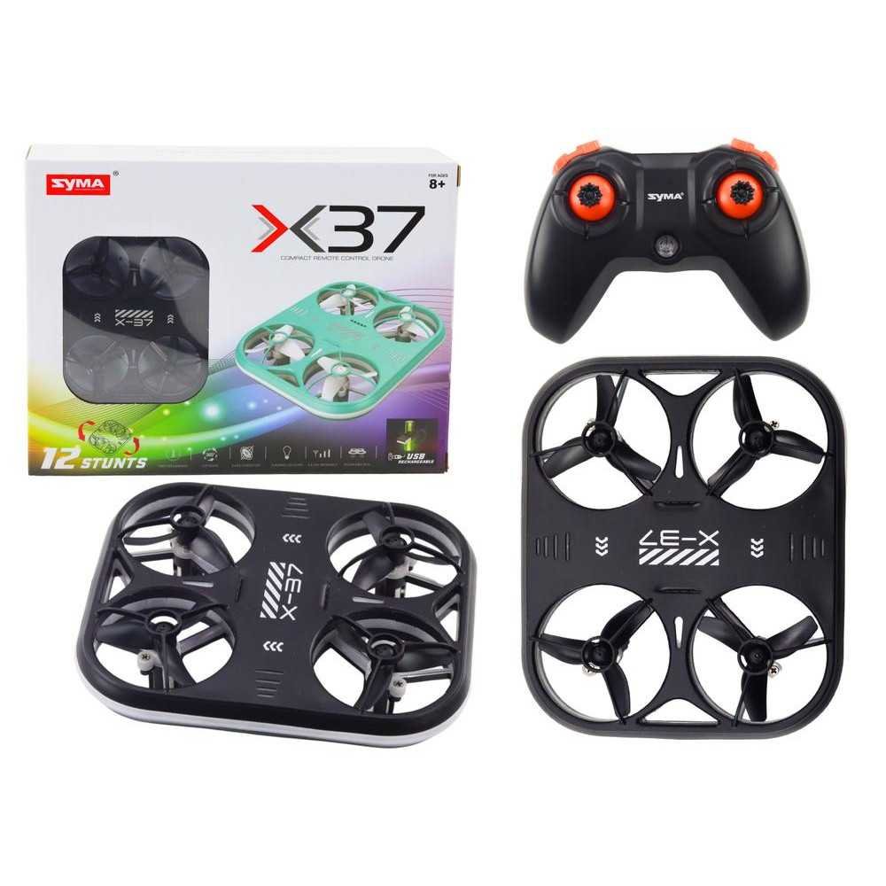 Nuotoliniu būdu valdomas RC dronas X37 Syma Black-Laikina-e-vaikas