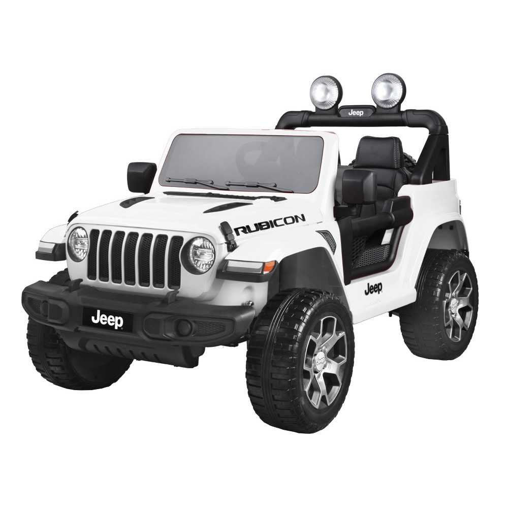 Elektromobilis Jeep Wrangler Rubicon 4x4 PA0223, White-Elektromobiliai vaikams, Visureigiai-e-vaikas