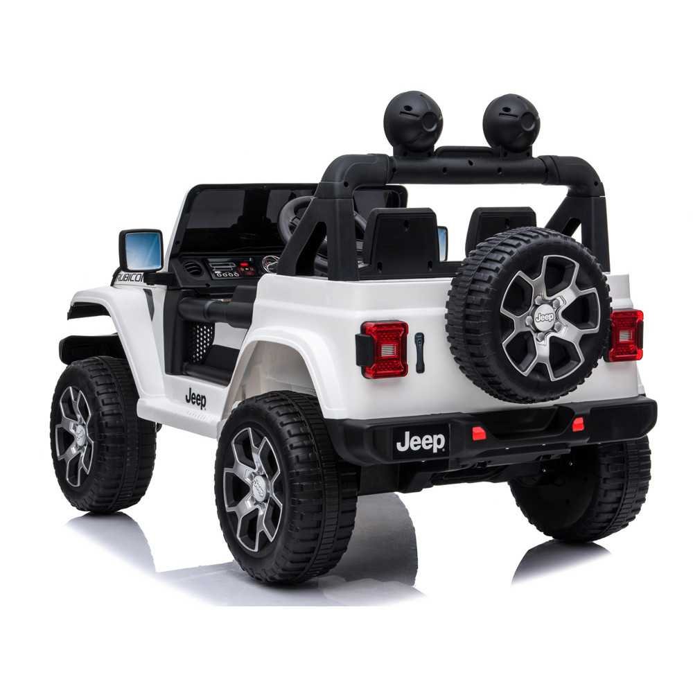 Elektromobilis Jeep Wrangler Rubicon 4x4 PA0223, White-Elektromobiliai vaikams, Visureigiai-e-vaikas