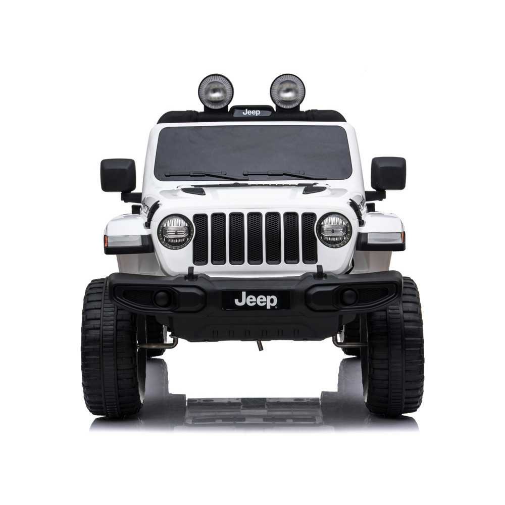 Elektromobilis Jeep Wrangler Rubicon 4x4 PA0223, White-Elektromobiliai vaikams, Visureigiai-e-vaikas