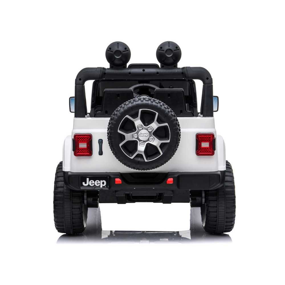 Elektromobilis Jeep Wrangler Rubicon 4x4 PA0223, White-Elektromobiliai vaikams, Visureigiai-e-vaikas