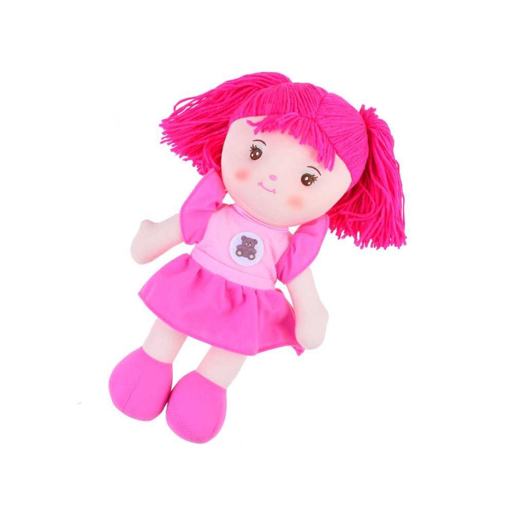 Zuzia rag doll 33cm in a pink dress ZA3853