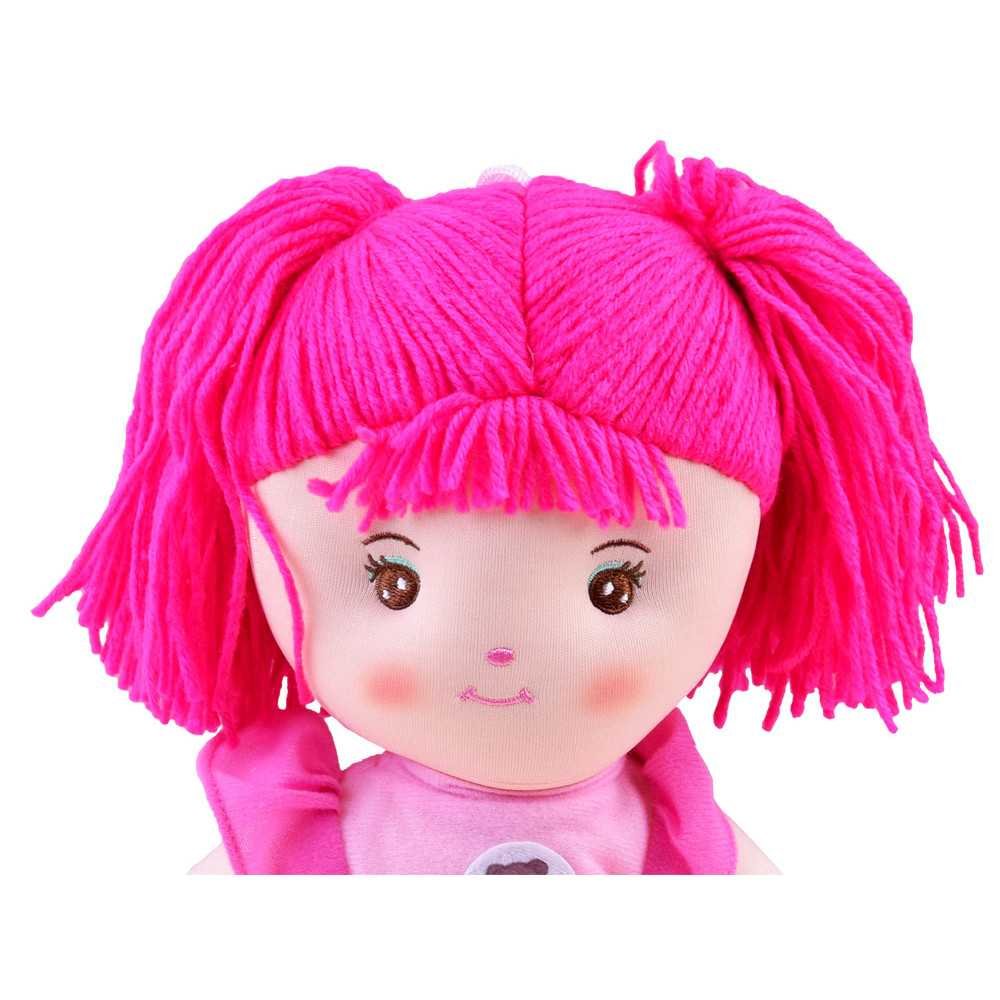 Zuzia rag doll 33cm in a pink dress ZA3853