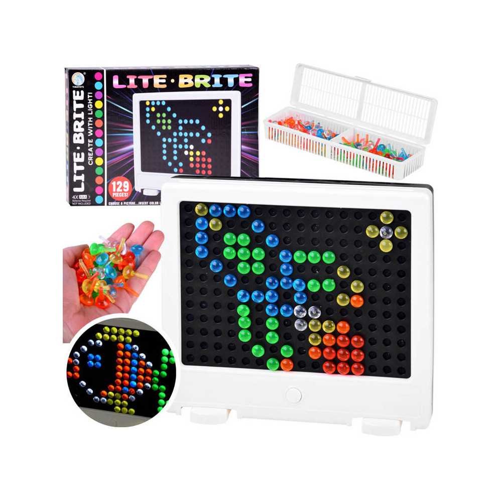 LED mozaikinė lenta dėlionė "Lite brite" ZA4188-Laikina-e-vaikas