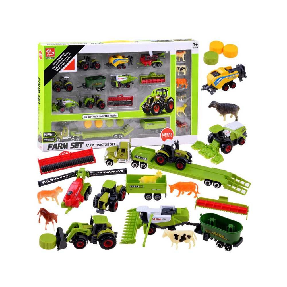 A set of tractors, agricultural machinery and harvesters ZA4366