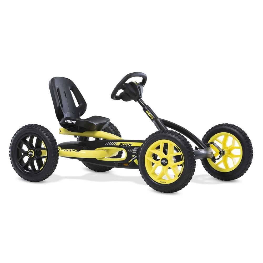 BERG Pedalinis kartingas "Buddy Cross" geltonos spalvos, skirtas nuo 3 iki 8 metų, iki 50 kg, NAUJAS MODELIS-Judėjimui, Minami k