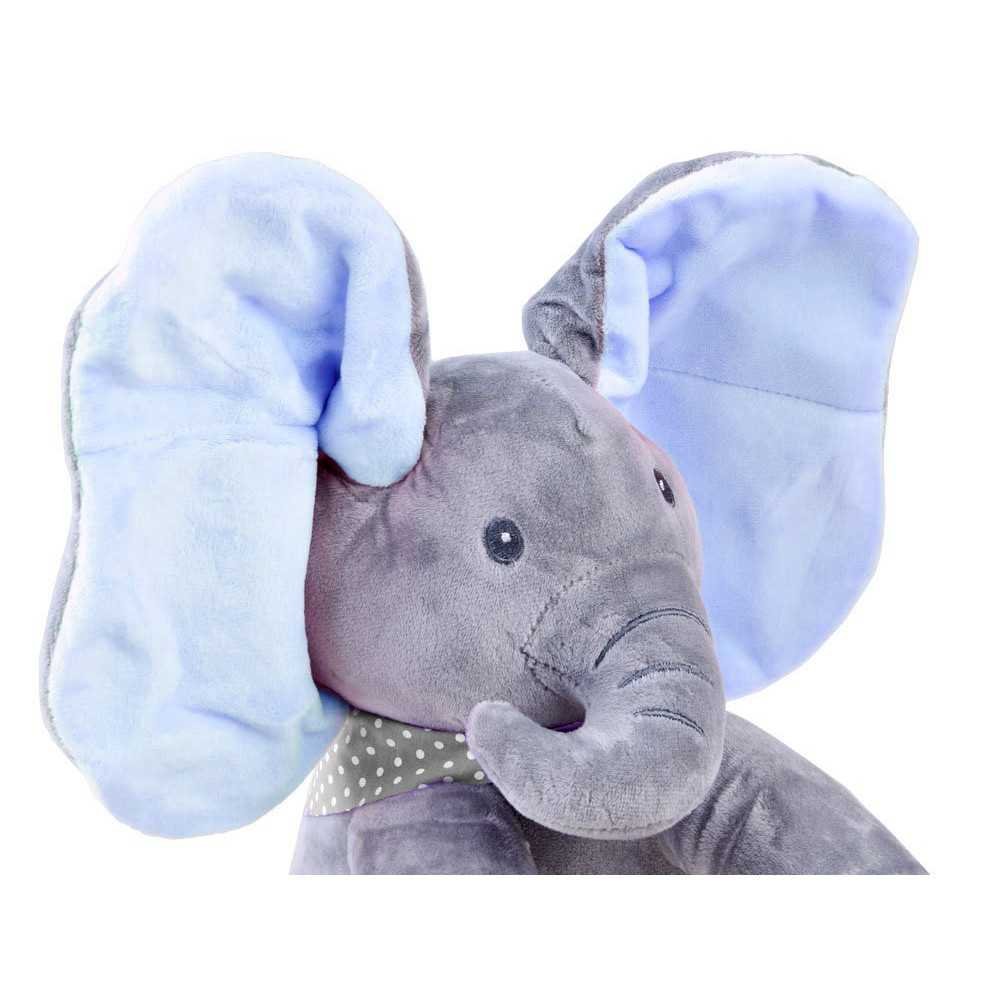 Interactive Plush Elephant Mascot The elephant covers its eyes and sings ZA3112