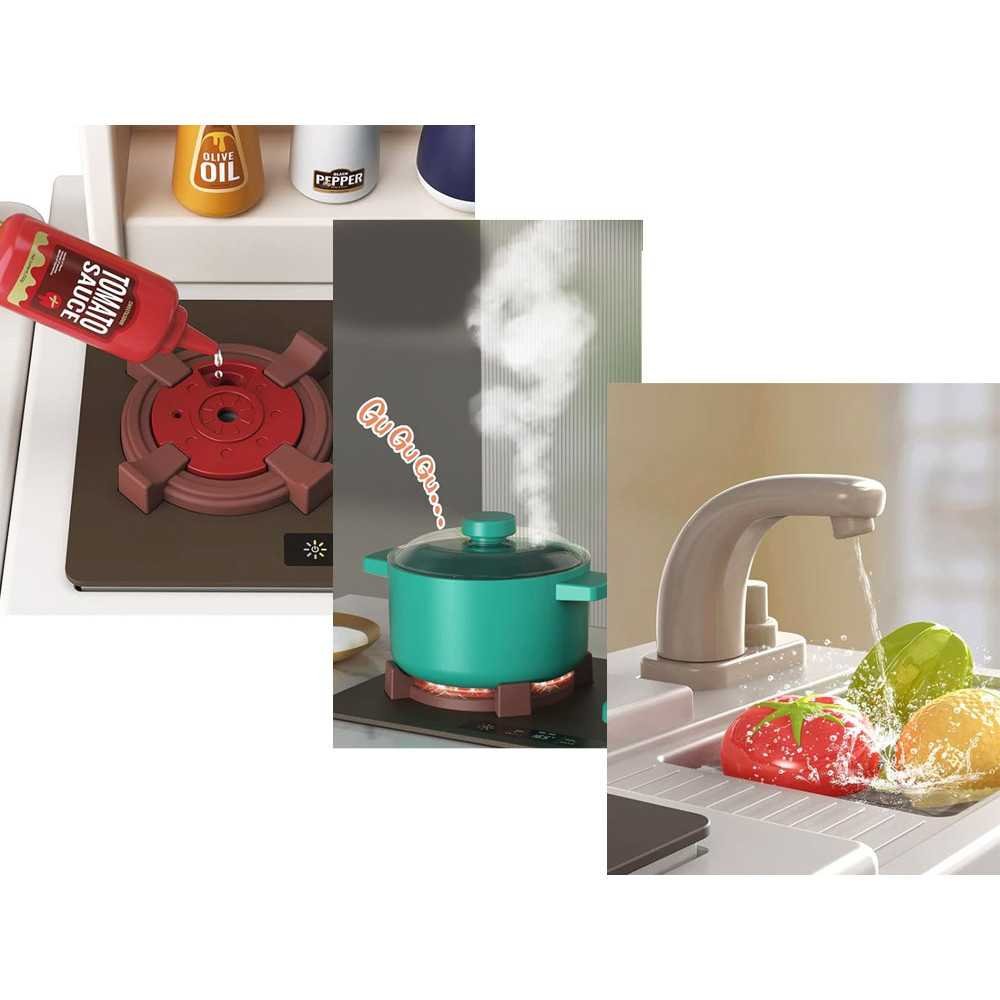 Realistic Kitchen Cooking Utensils Steam Water Sound Light ZA4666