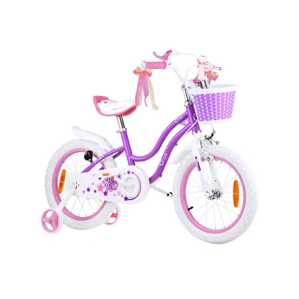 RoyalBaby Children's bicycle STAR GIRL 16 inch basket side wheels RB16G-1