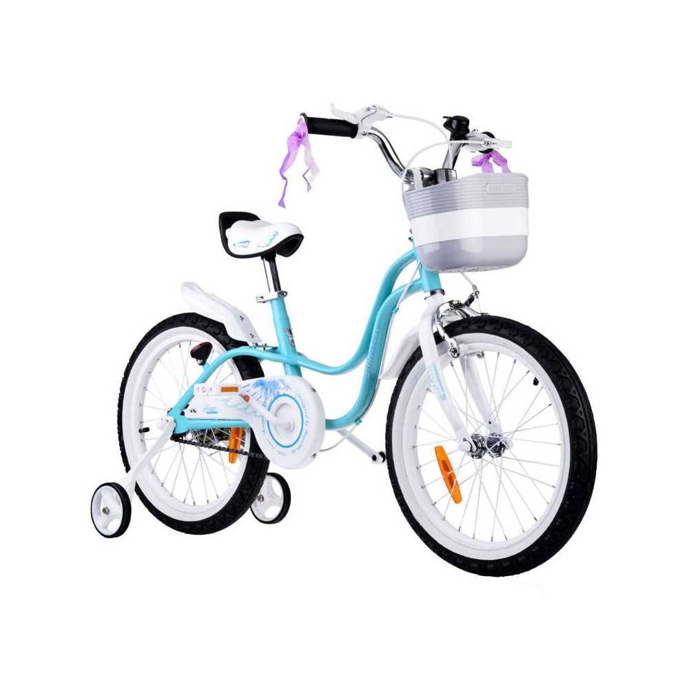 RoyalBaby Children's bicycle 18" Little Swan, basket, side wheels RB18-18