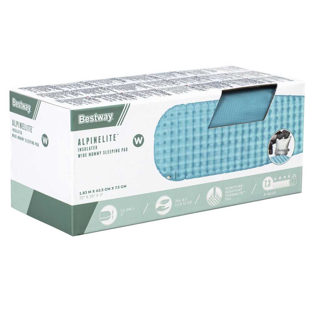 Miegmaišio čiužinys Bestway AlpineLite 183 x 63,5 x 7,5 cm 69613-Laikina-e-vaikas