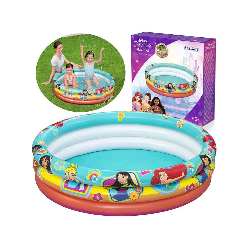 Bestway Inflatable pool 122x30cm graphics fairy tale princesses 91099