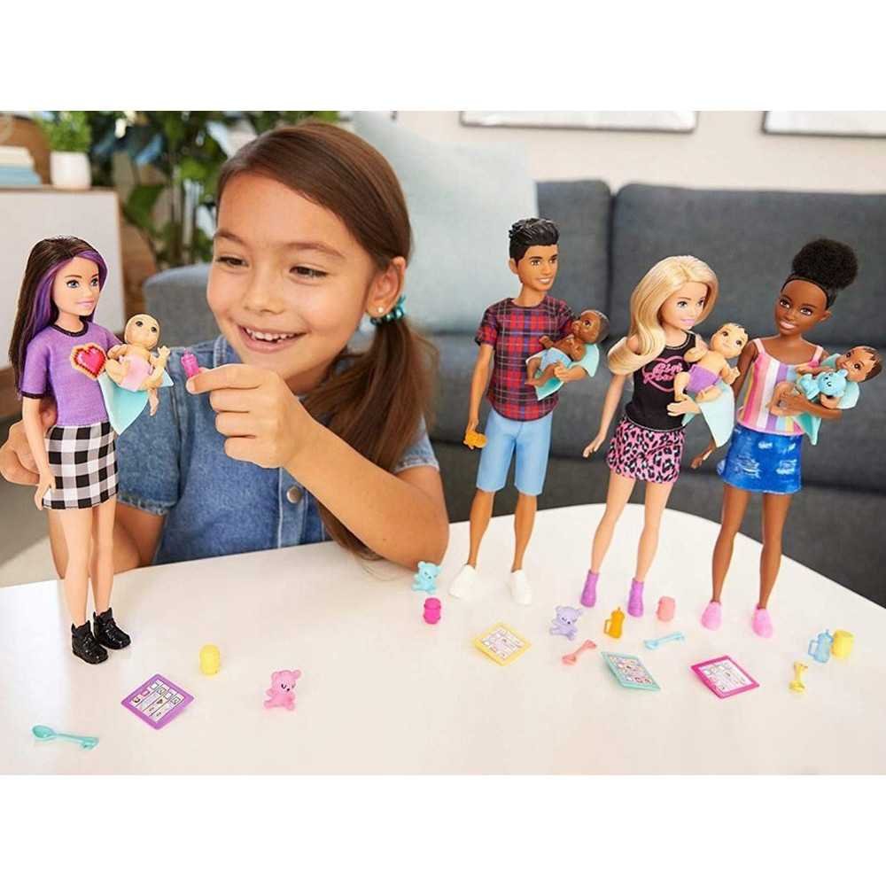 Lėlė Barbie Skipper auklė + kūdikių priedai GRP11 ZA5084-Laikina-e-vaikas