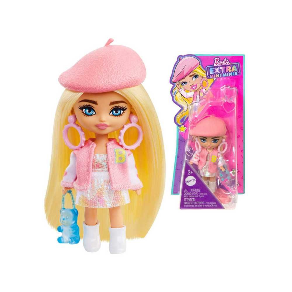 Lėlė Barbie Extra Mini Minis su berete HLN48 ZA5105C-Laikina-e-vaikas