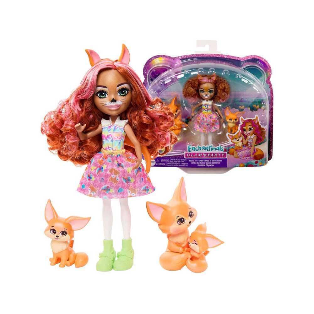 Enchantimals Filigree Fox doll, fox family set, Perk ZA5106