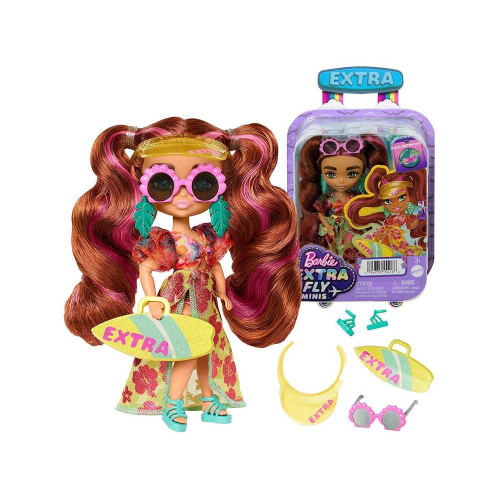 Barbie Extra Fly Minis doll in a sunny beach styling ZA5108