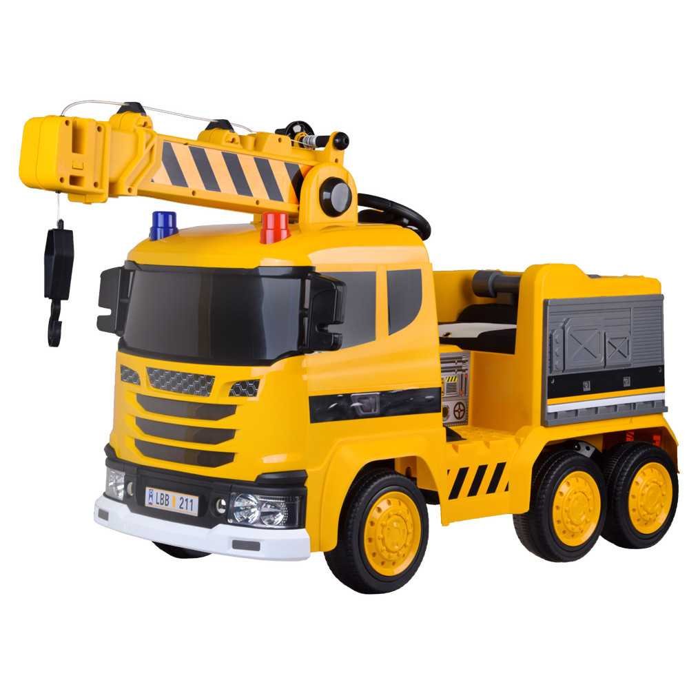 Battery-operated car Large CRANE, movable hook, light, sound, rocking PA0317