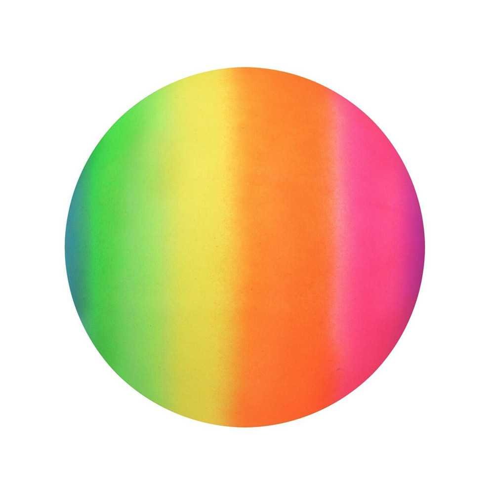 Rubber colorful rainbow light fun game ball 9" 23 cm for children SP0794