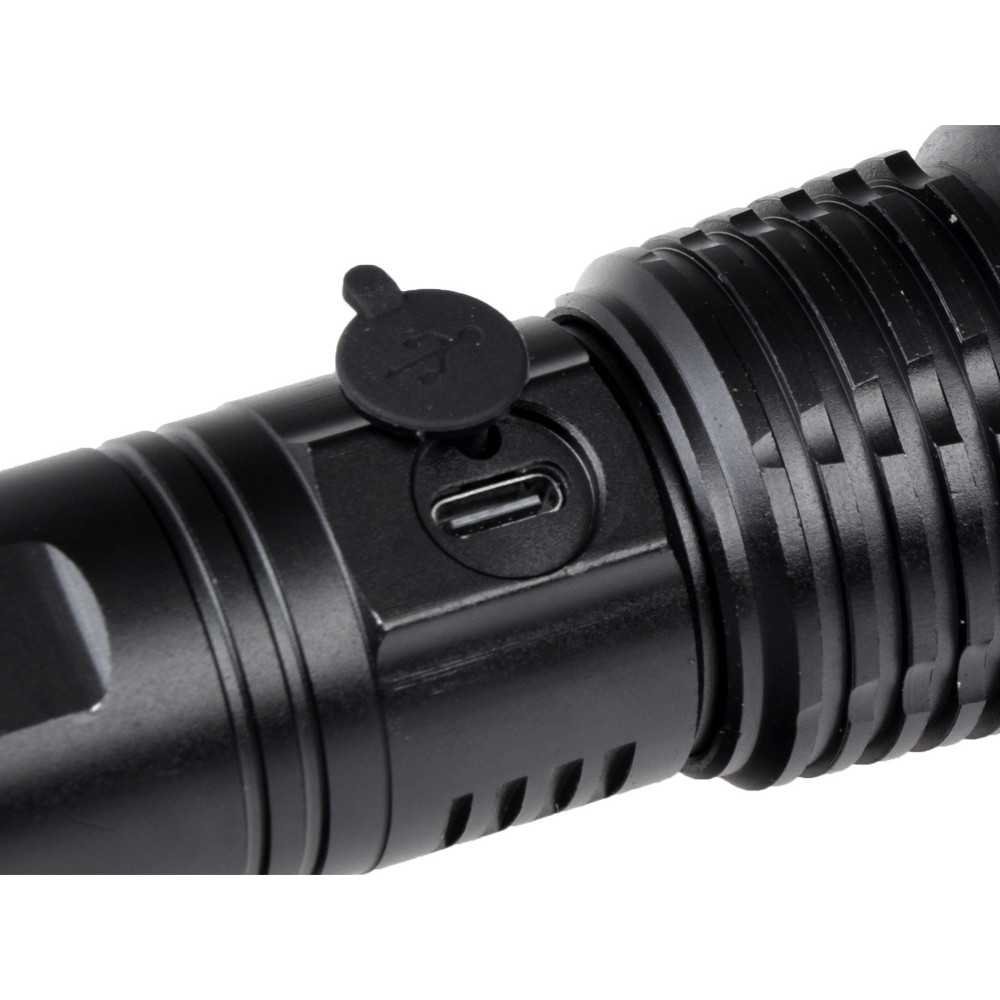 Powerful USB rechargeable LED flashlight, waterproof SP0799