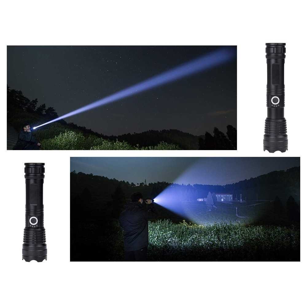 Powerful USB rechargeable LED flashlight, waterproof SP0799