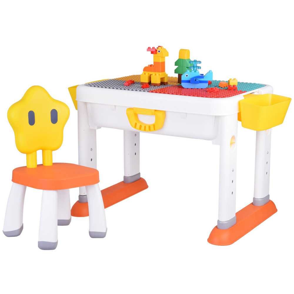 Adjustable table 3in1 Double-sided tabletop Set for building blocks ZA5160