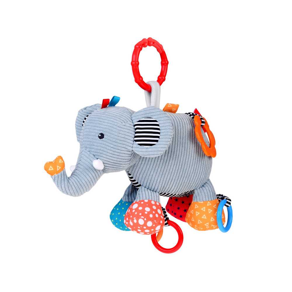 Cute Elephant Stroller Pendant + Baby Rattle ZA5212