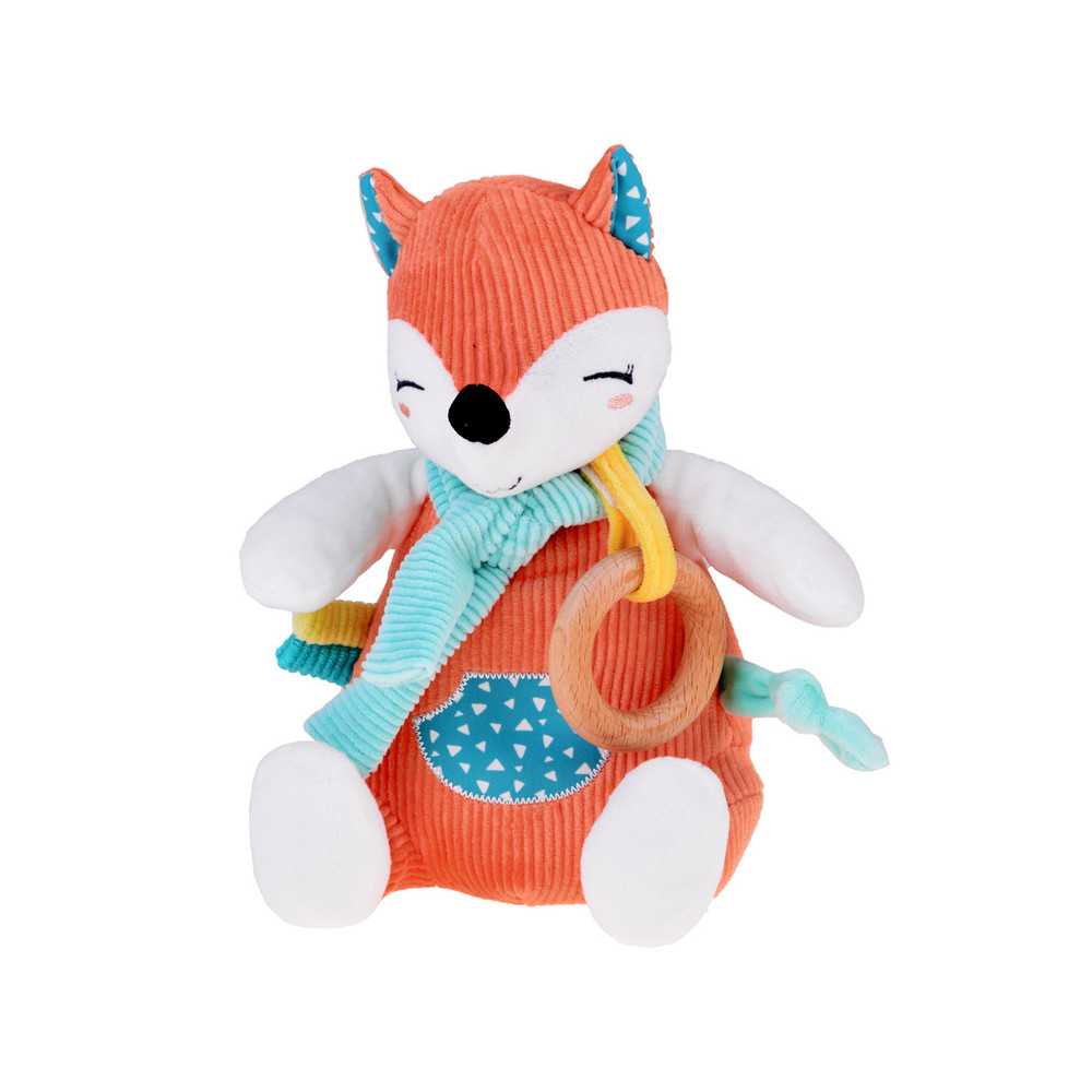 Cute Fox Stroller Pendant + Baby Rattle ZA5213