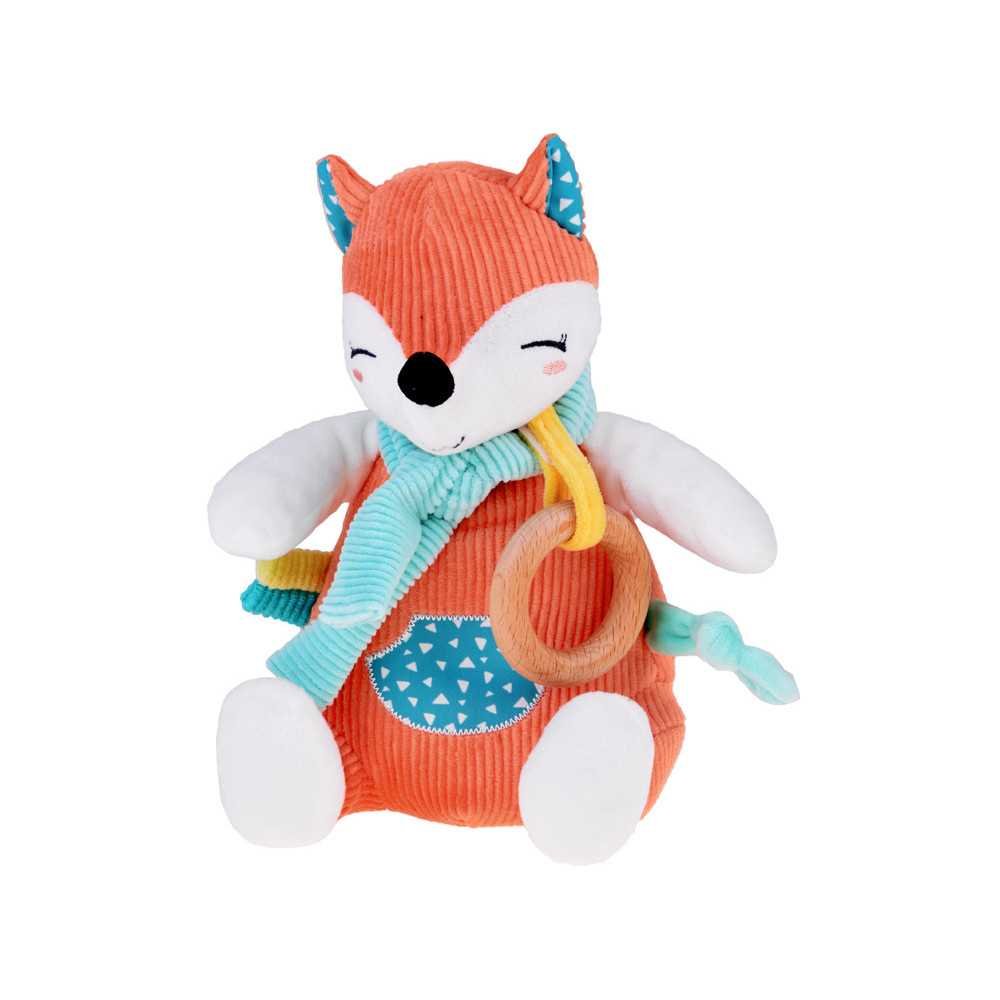 Cute Fox Stroller Pendant + Baby Rattle ZA5213