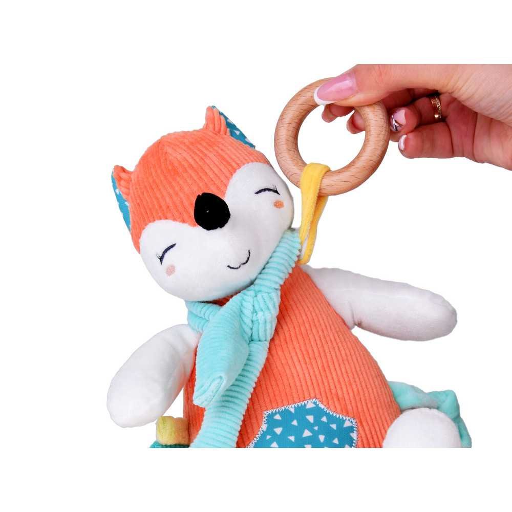 Cute Fox Stroller Pendant + Baby Rattle ZA5213