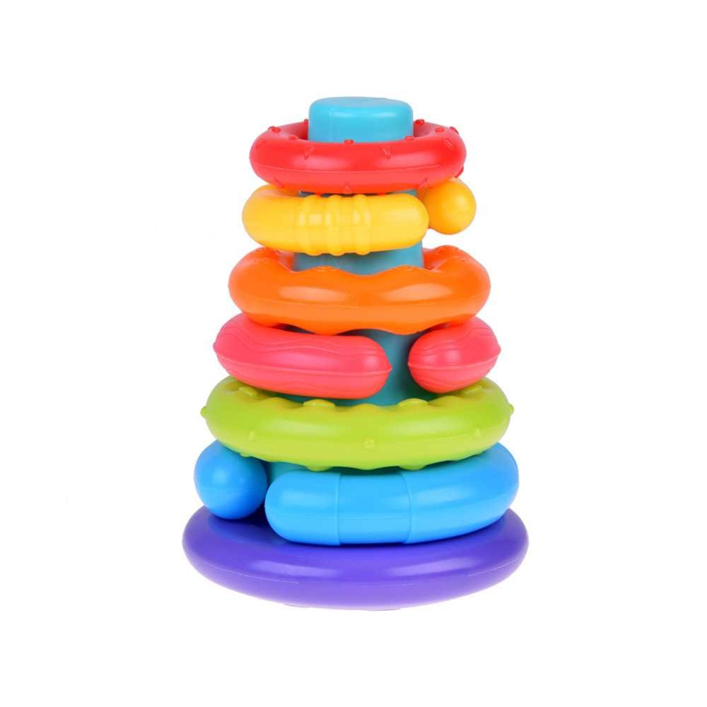 Sensory pyramid colorful stacking discs for children ZA5283