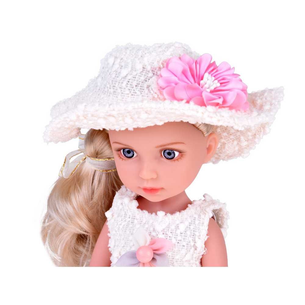 Elegant Stylish Doll in Hat with Long Blonde Hair ZA5314