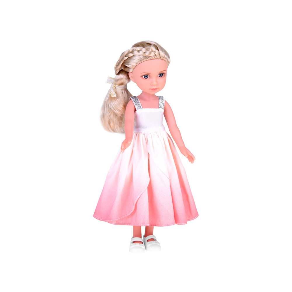 Elegant Stylish Doll in Hat with Long Blonde Hair ZA5314