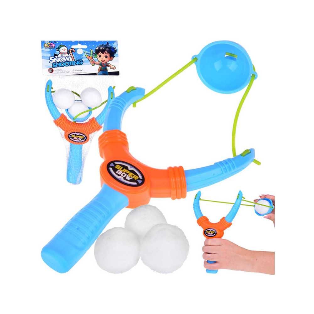 Slingshot for children soft balls like snowballs 3 pcs toy SP0806