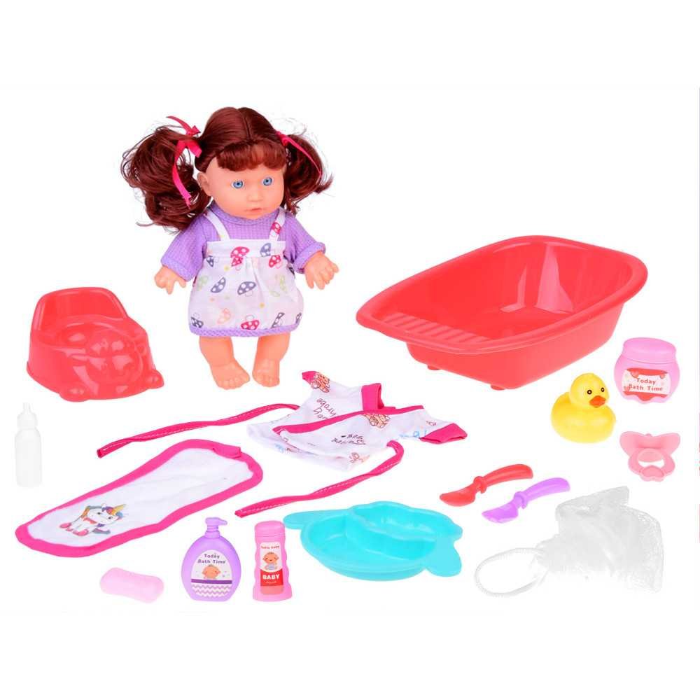 Baby doll interactive set + accessories baby's evening routine ZA5335