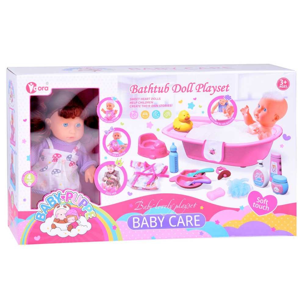 Baby doll interactive set + accessories baby's evening routine ZA5335