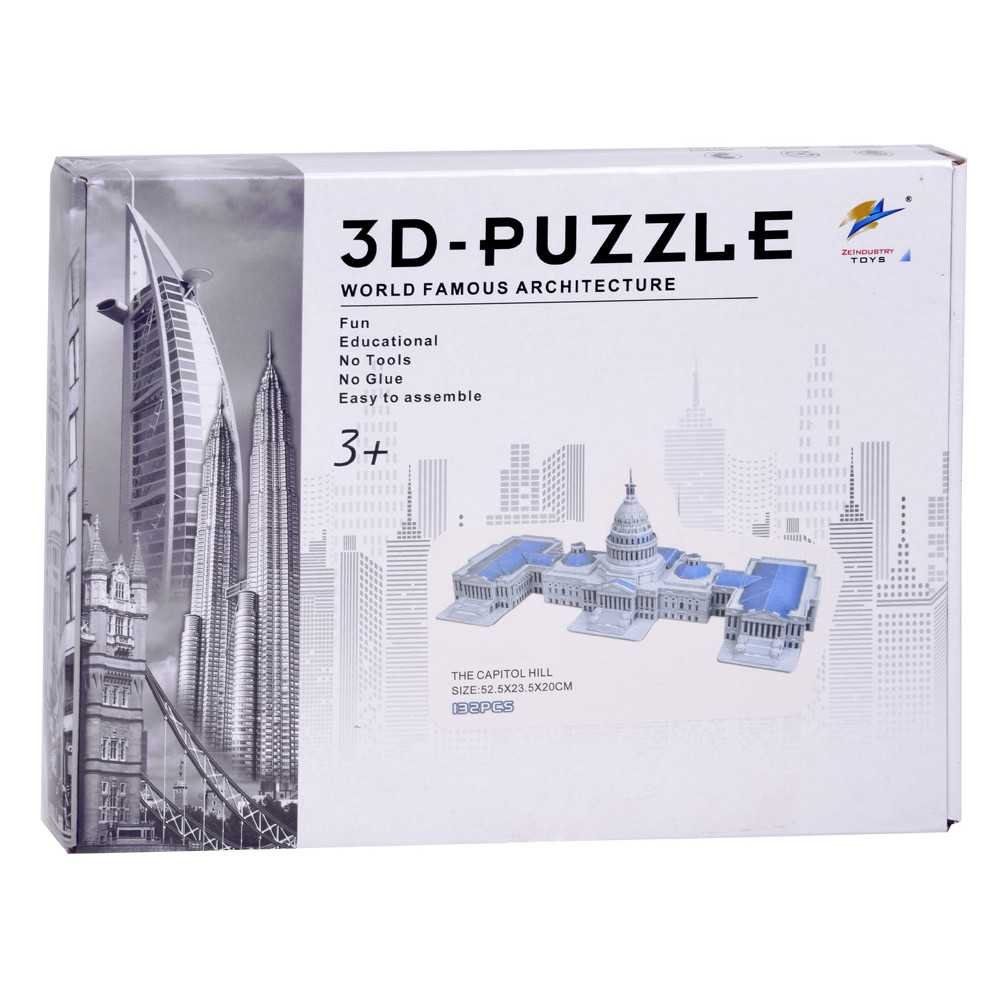 The Capitol Hill 3D Puzzle 132-pieces 3D Puzzle ZA5400