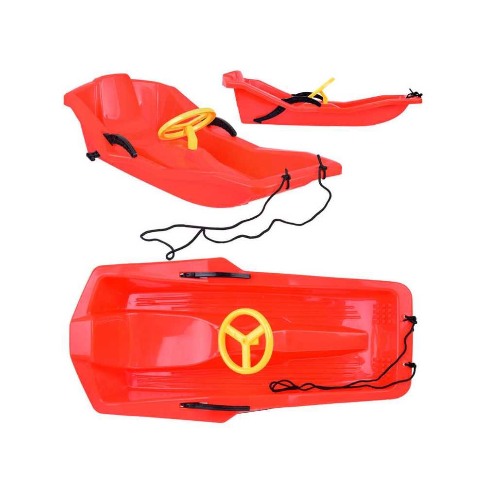 Comfortable Light SLED for children with backrest, brake and handlebar SP0807